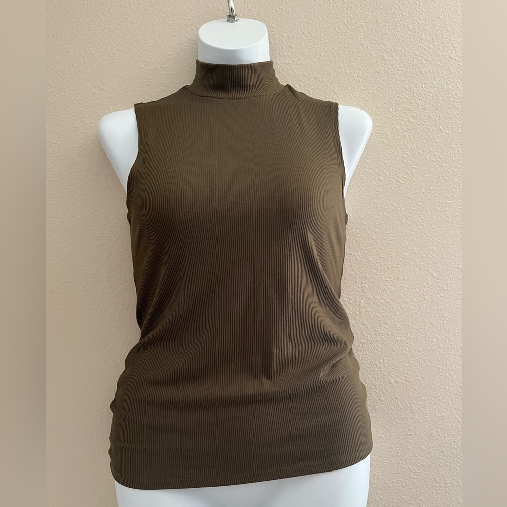 Turtleneck short sleeved top